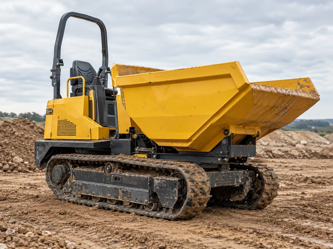 Dumper cingolato su terreno sconnesso a Terni Dumper cingolato su terreno sconnesso a Terni